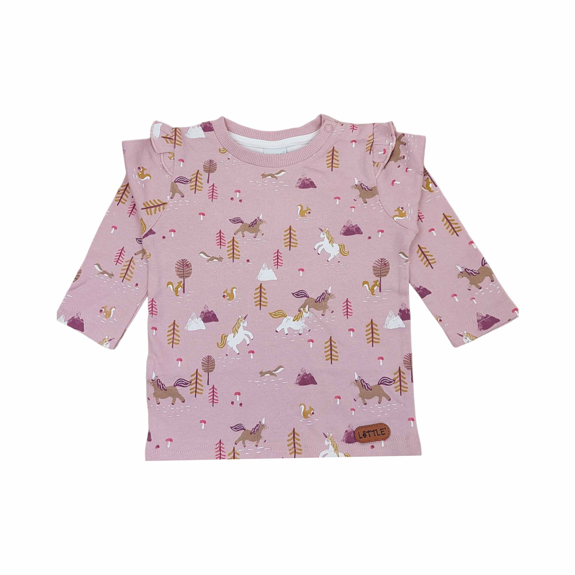 Langarmshirt Fantasy Forest LITTLE Rosa M2000586973208 1