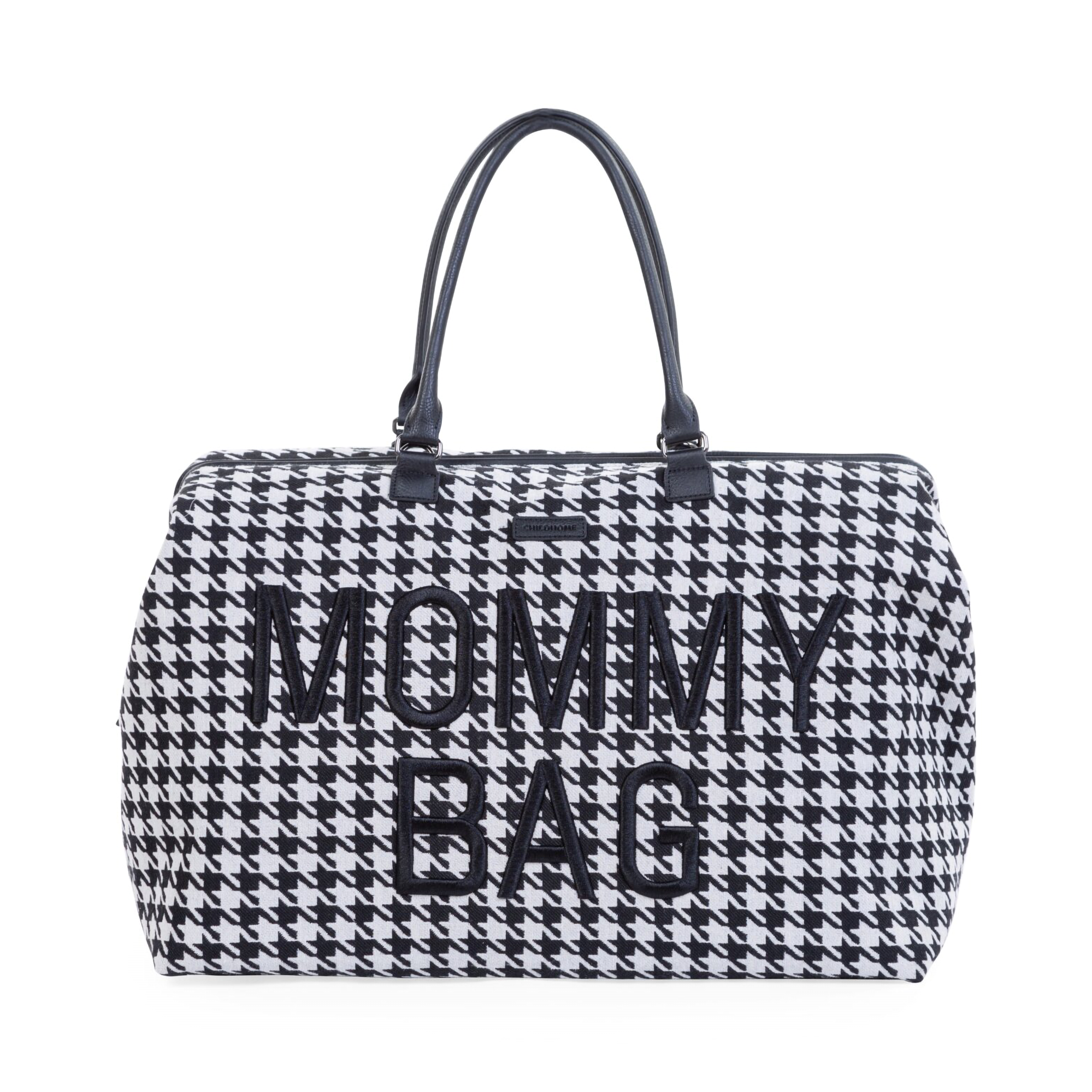 Mommy Bag® Wickeltasche Hahnentritt CHILDHOME Schwarz 2000584498314 1