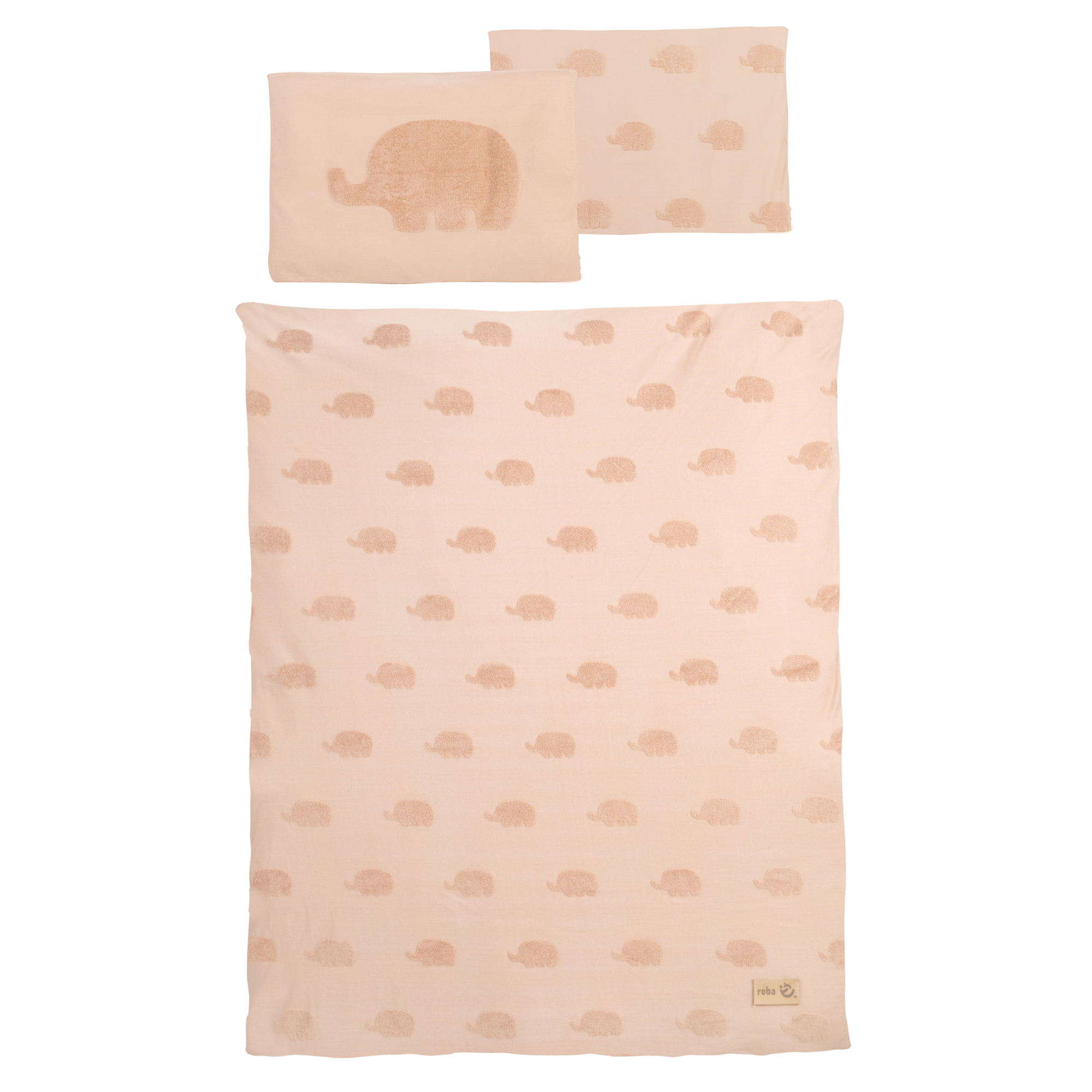 Bettwäsche Lil' Elephant Earth Brown 100x135cm roba Beige 2000584455706 1