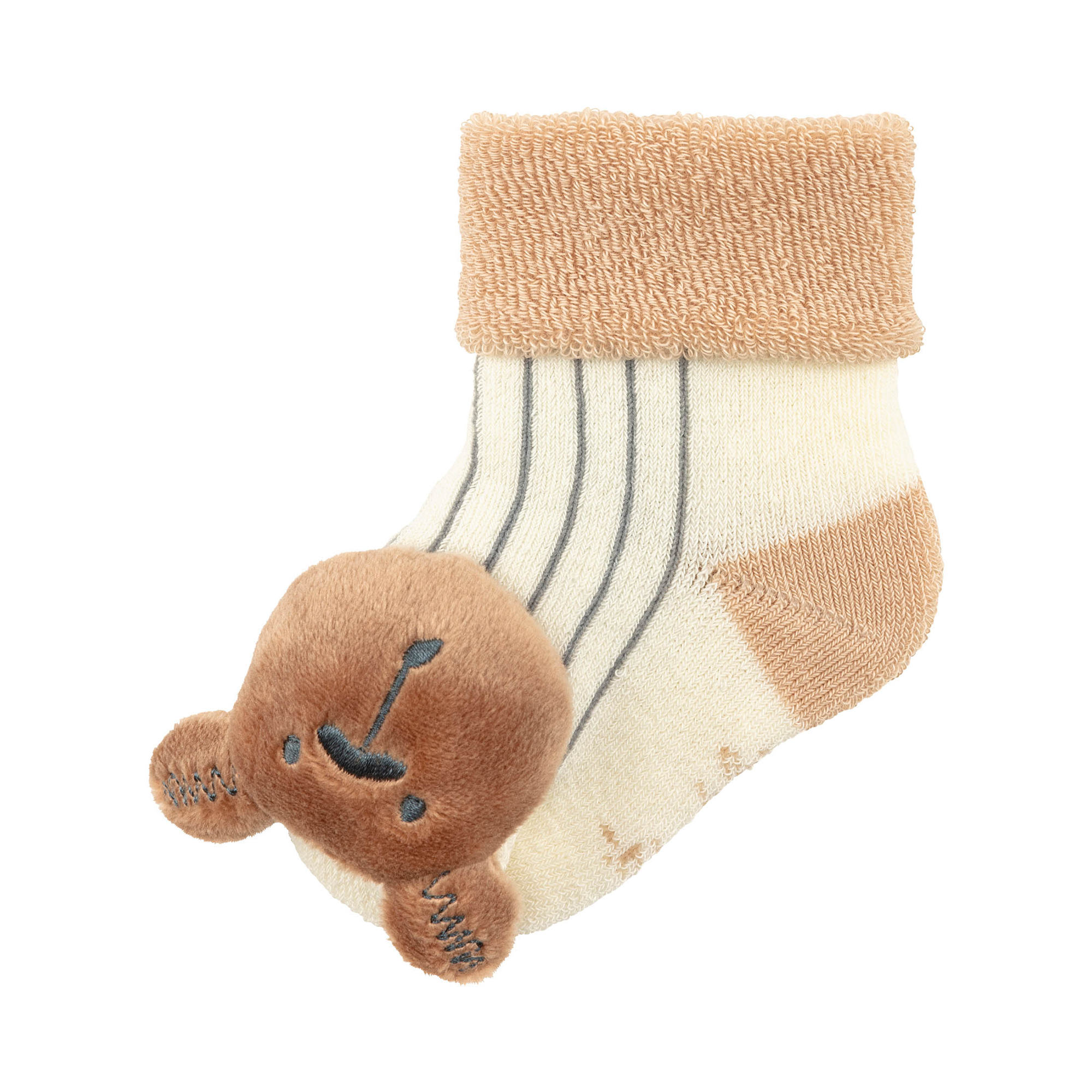 Baby Rasselsocken Bär Sterntaler Beige 2004587203609 1