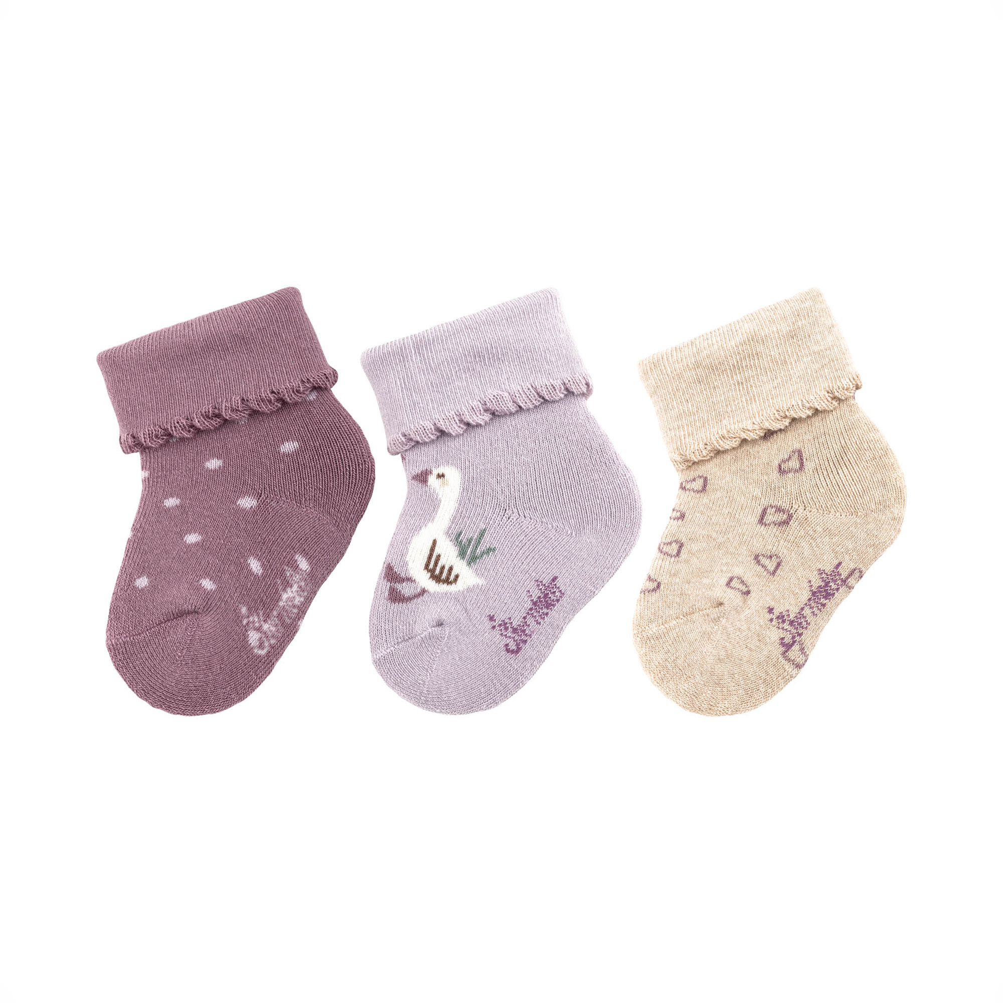 Baby Socken 3er Pack Gänse Sterntaler Lila M2000587201300 1