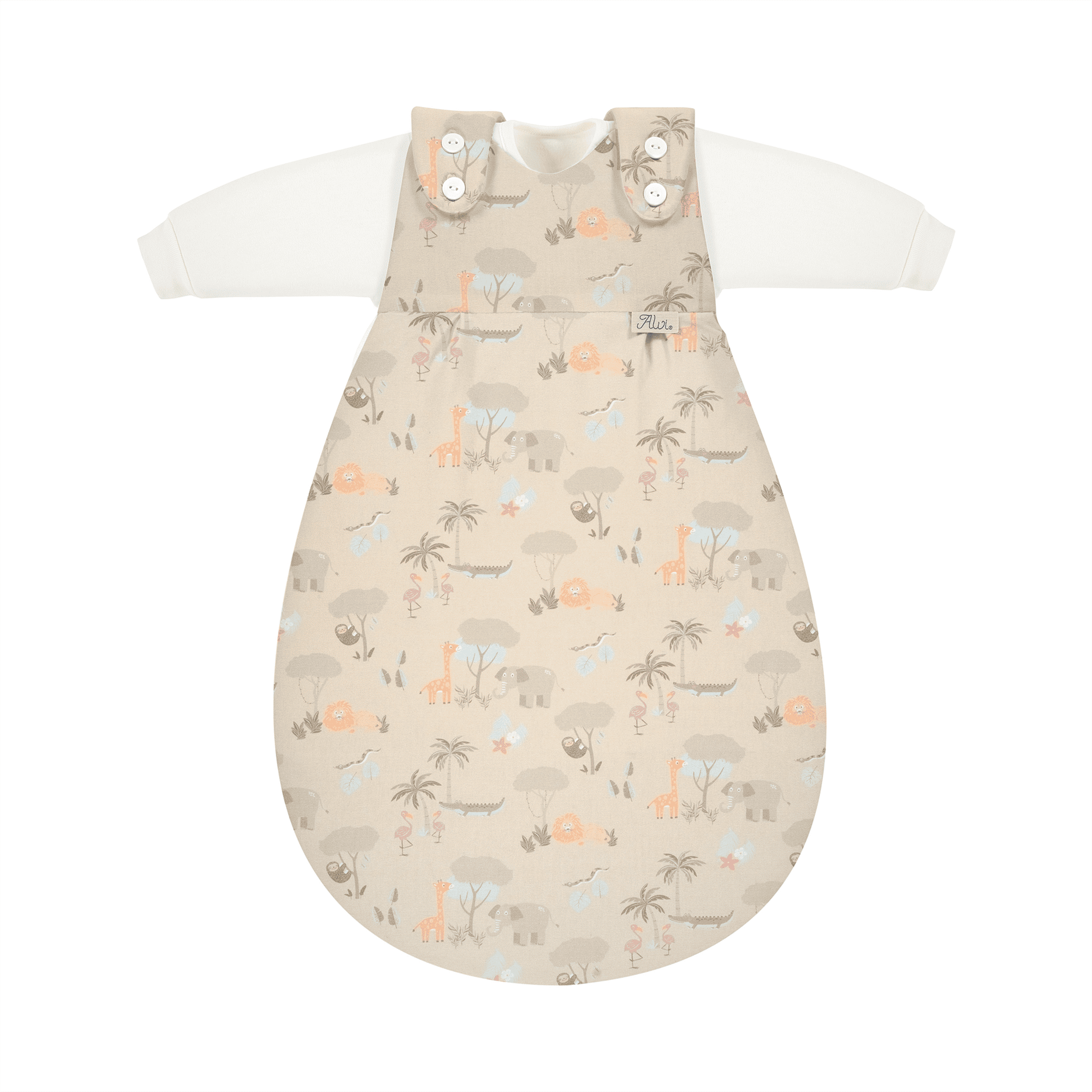 Baby-Mäxchen Jungle Gr. 50/56 Alvi Beige 2000587316806 1