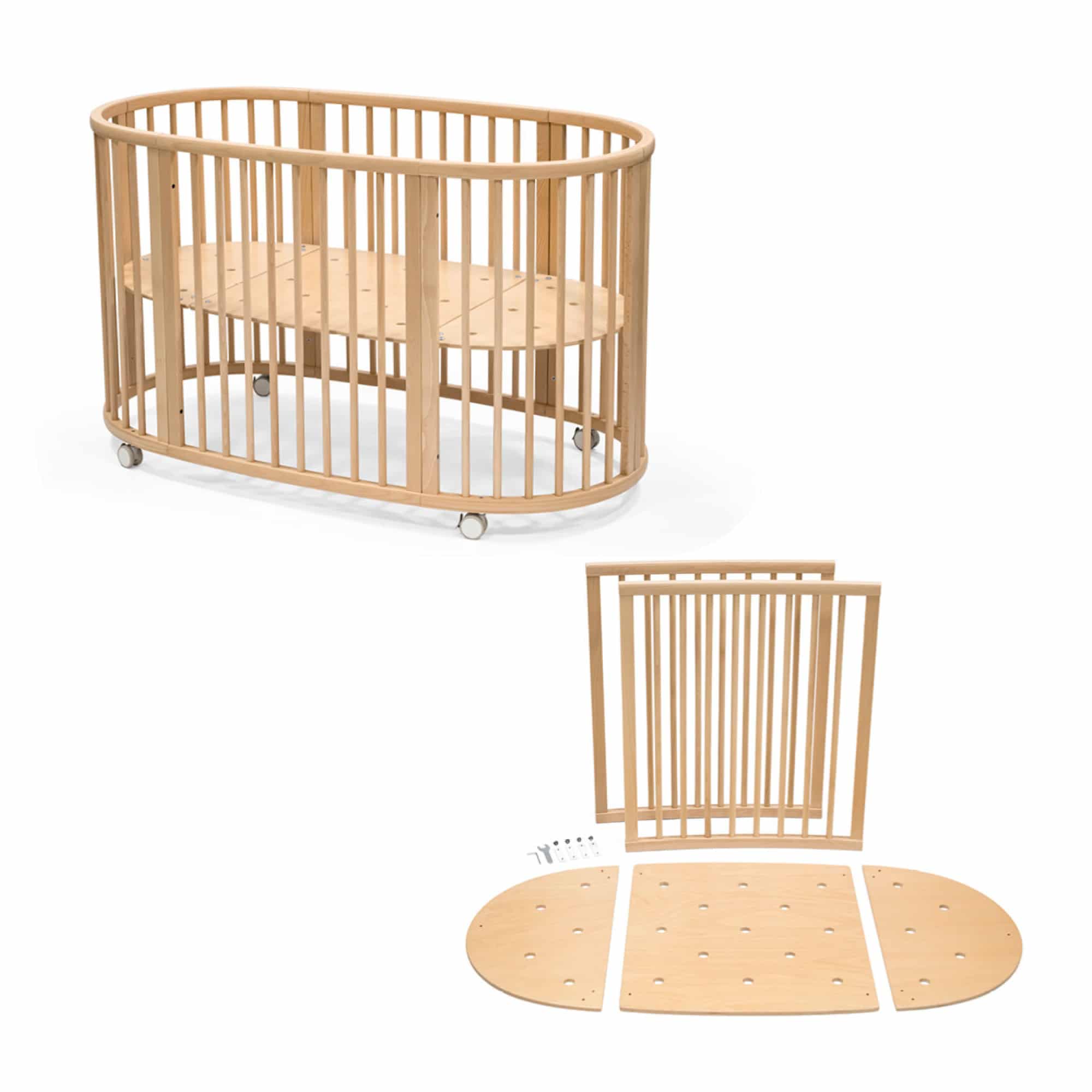 Set Sleepi™ V3 mit Bettverlängerung Natur STOKKE Beige 9000000000781 1