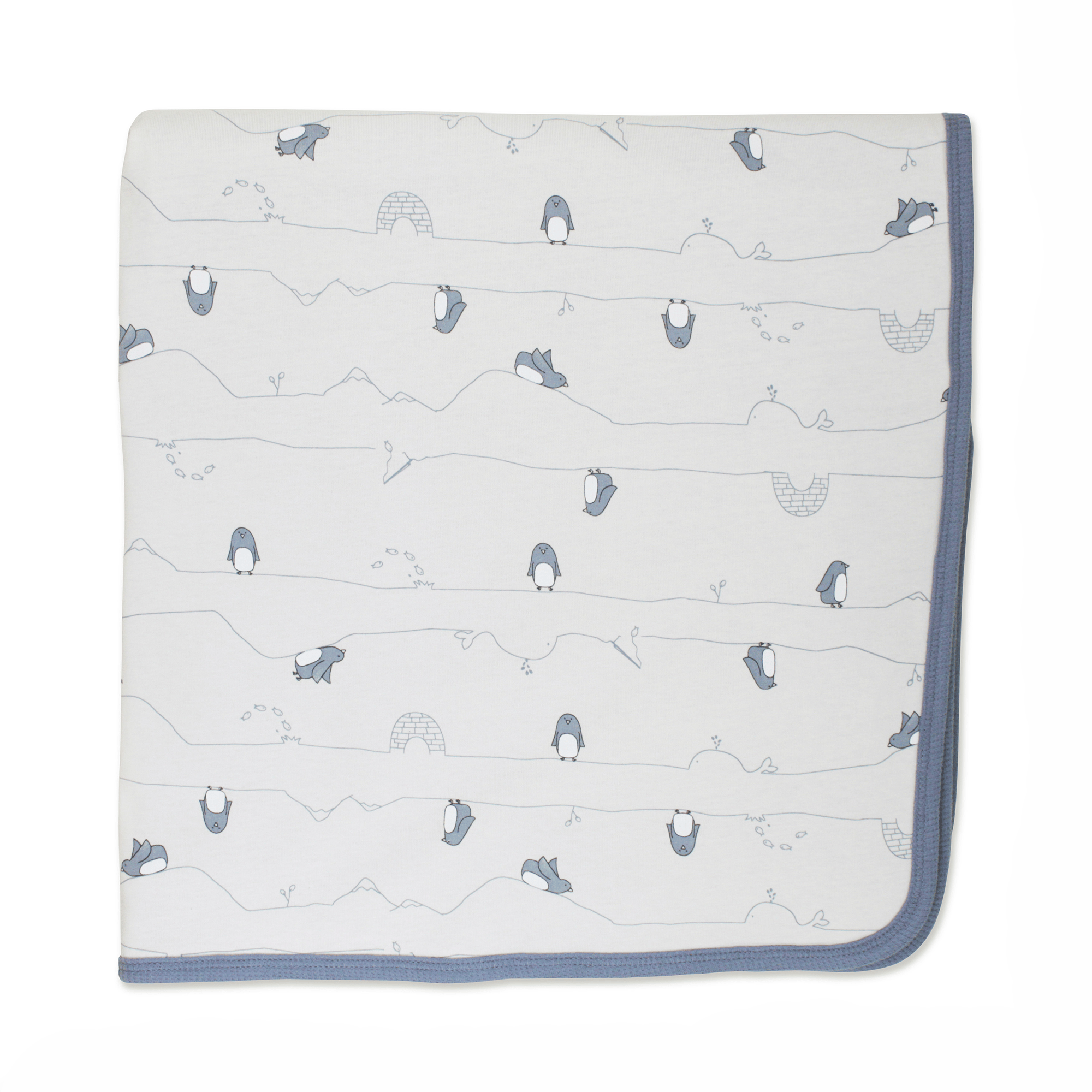 Kuscheldecke Pinguine LITTLE ONE Blau 2000587288004 2