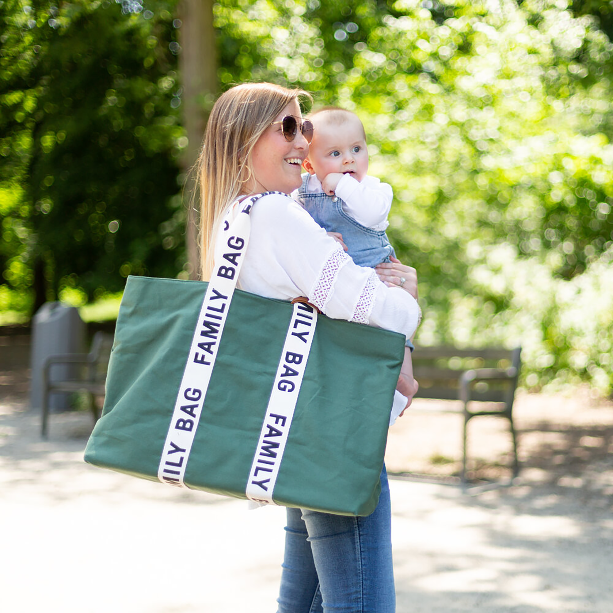 Family Bag Tragetasche Grün CHILDHOME Grün 2000583707646 2