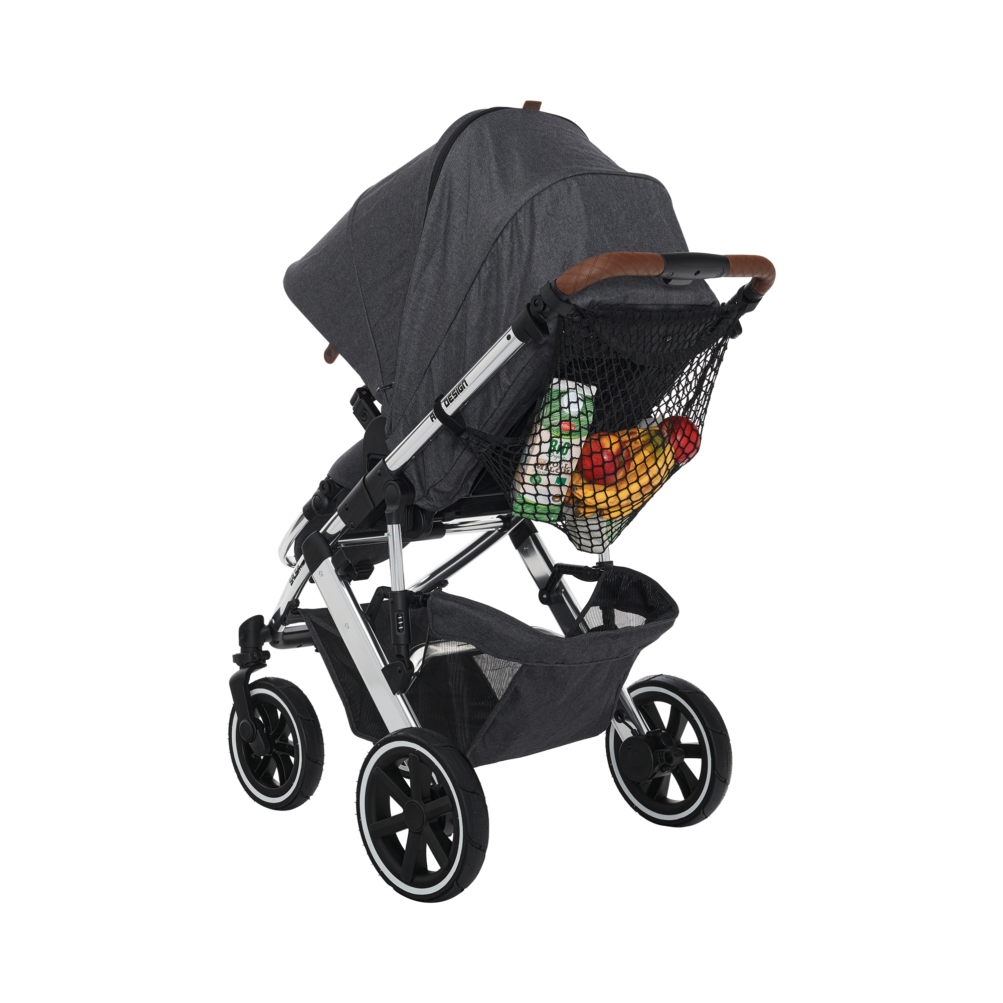 Einkaufsnetz für den Kinderwagen LITTLE ONE Schwarz 2000586401565 2