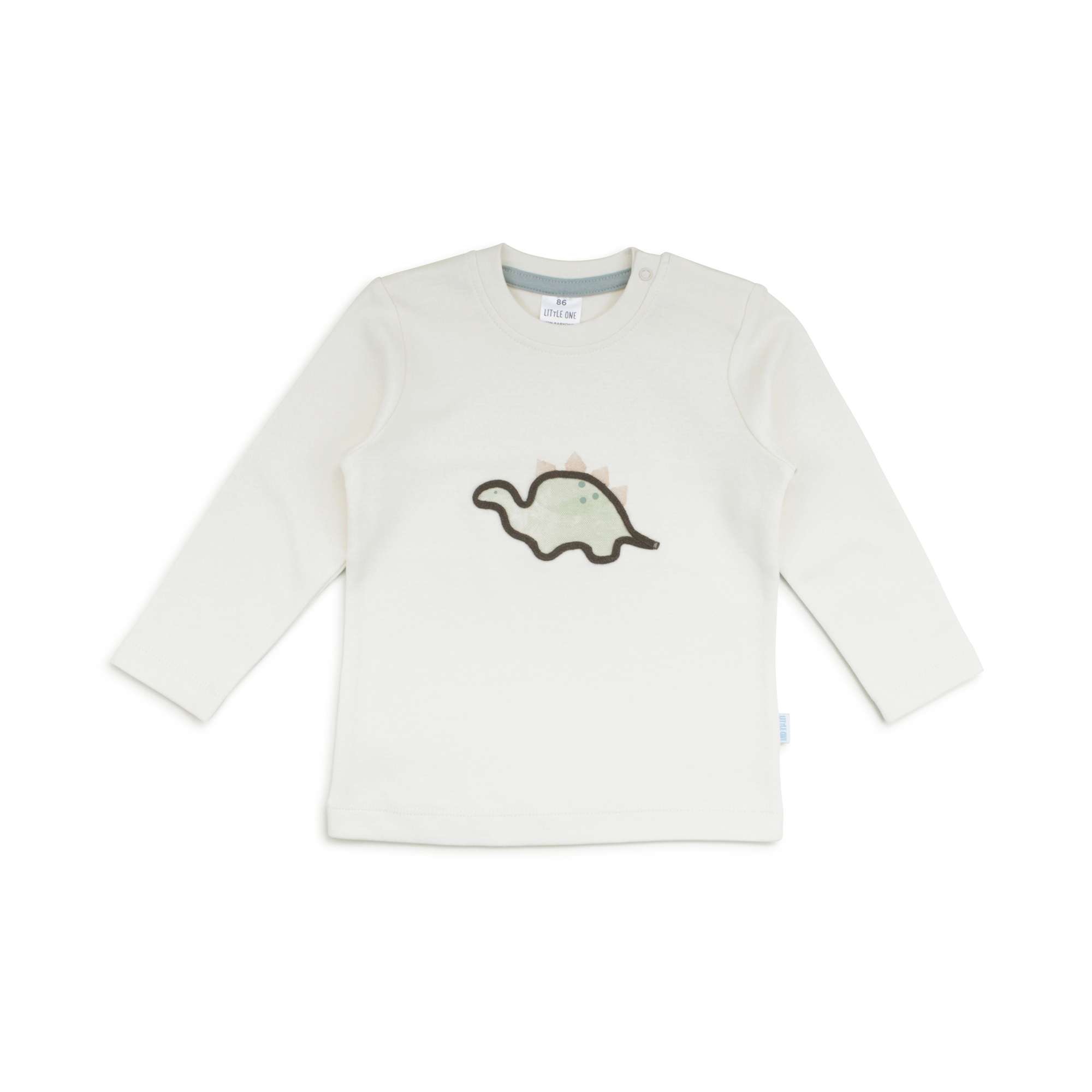 Langarmshirt Dino LITTLE ONE Weiß M2000587322104 1