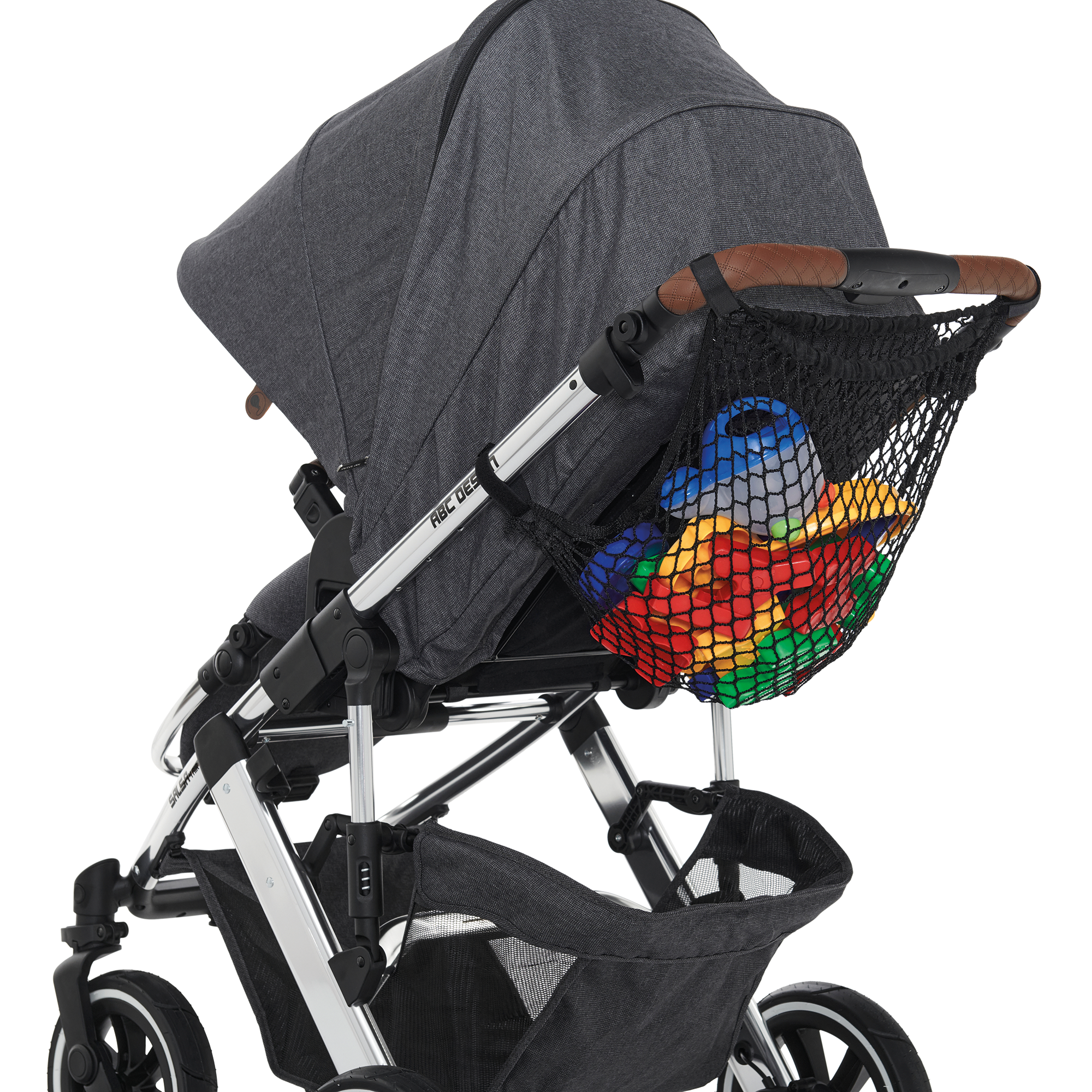 Einkaufsnetz für den Kinderwagen LITTLE ONE Schwarz 2000586401565 1