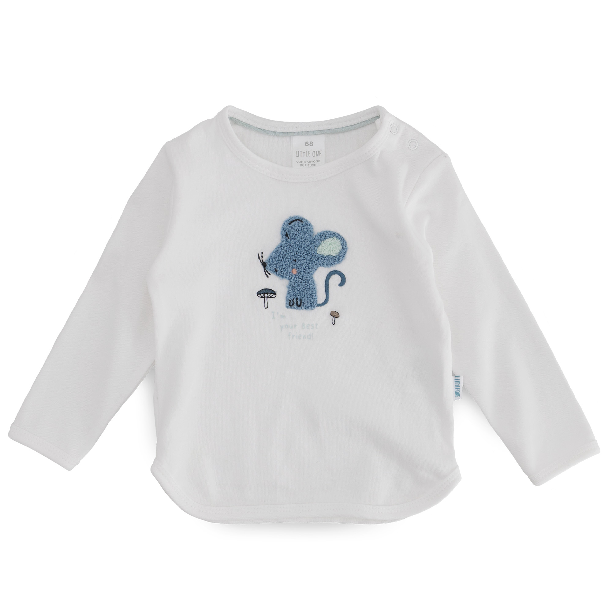 Langarmshirt Maus LITTLE ONE Weiß Weiß M2000587085702 1