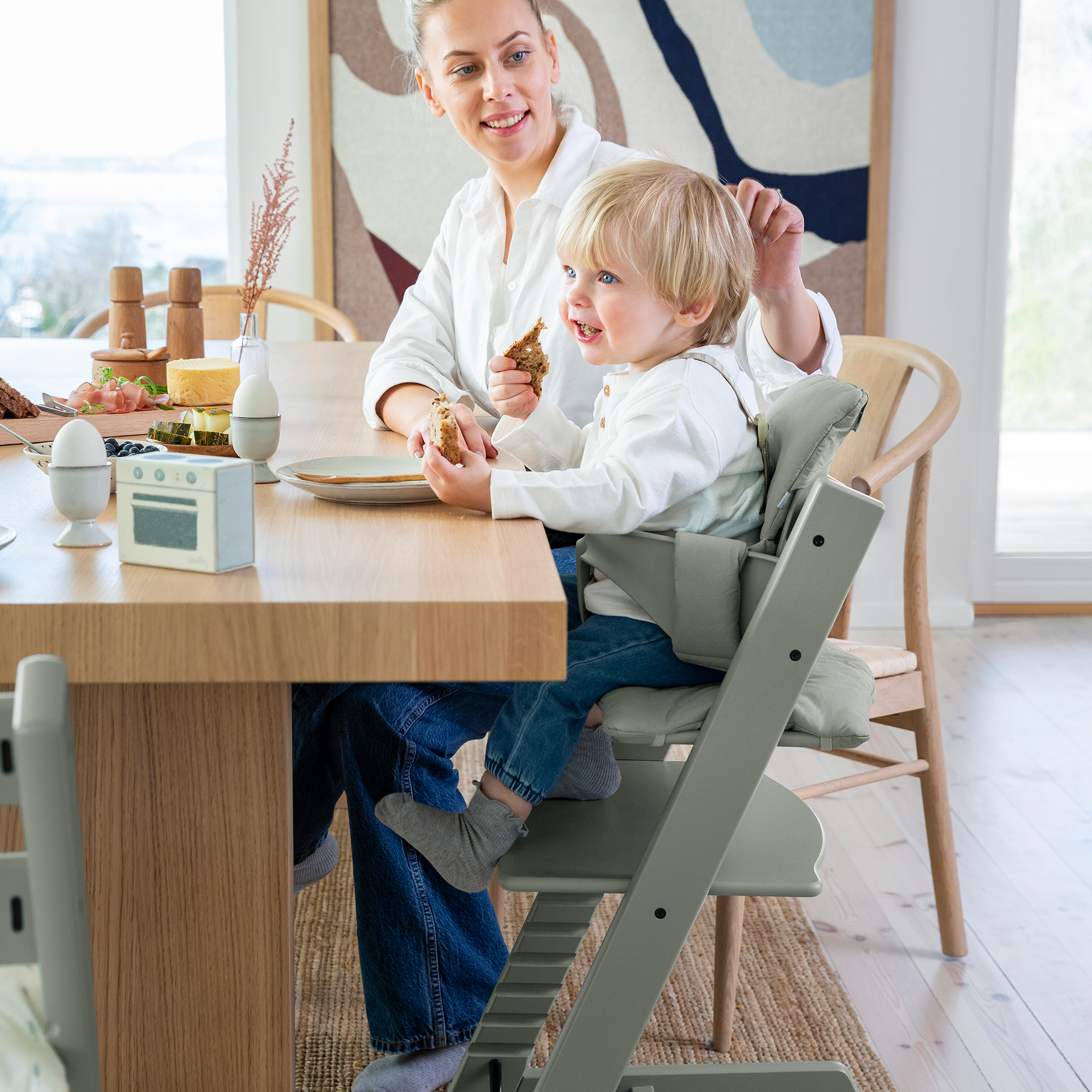 Set Tripp Trapp® Glacier Green mit Baby Set STOKKE Grün 9000000000487 2