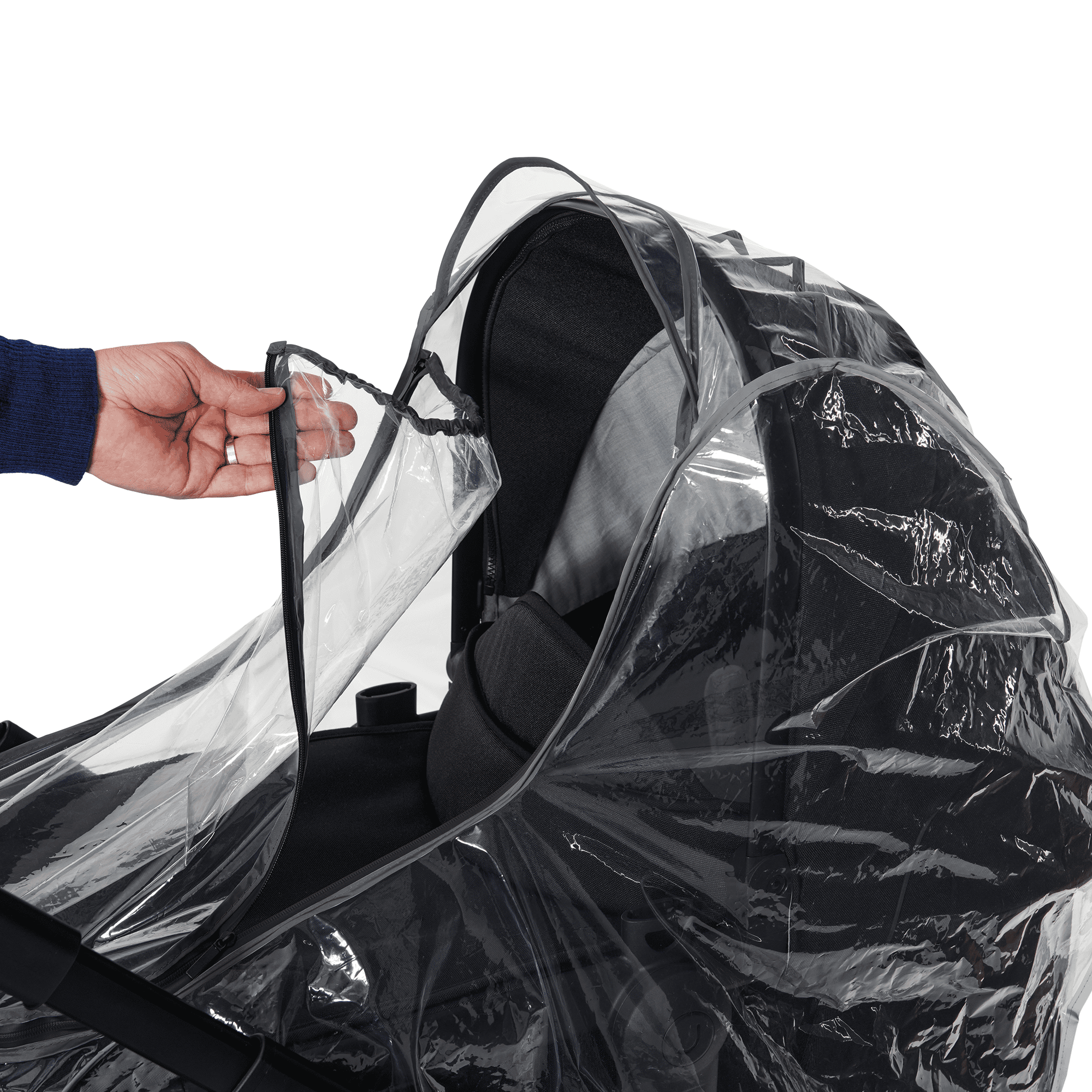 Regenschutz Premium für den Kinderwagen LITTLE ONE Transparent 2000586401558 2