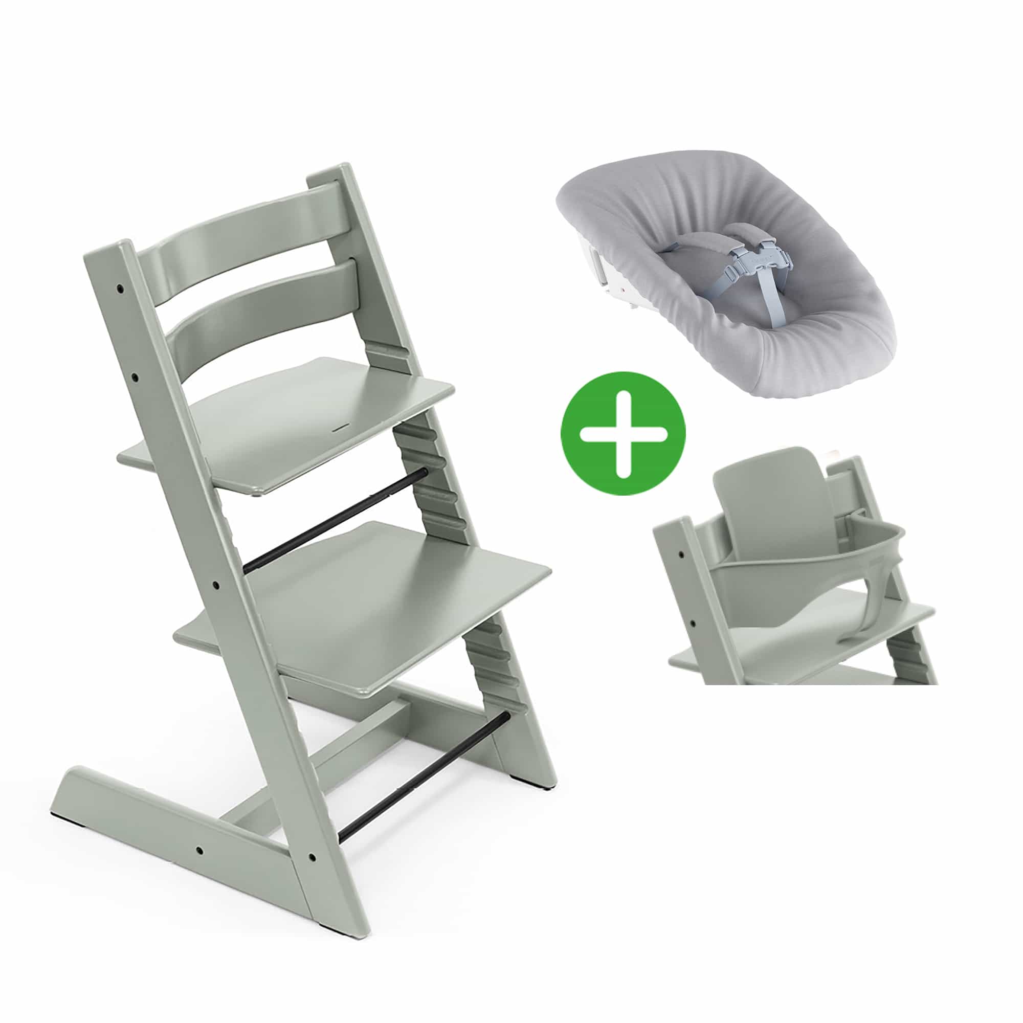 Trio Set Tripp Trapp® Buche Glacier Green STOKKE Grün 9000000000488 1