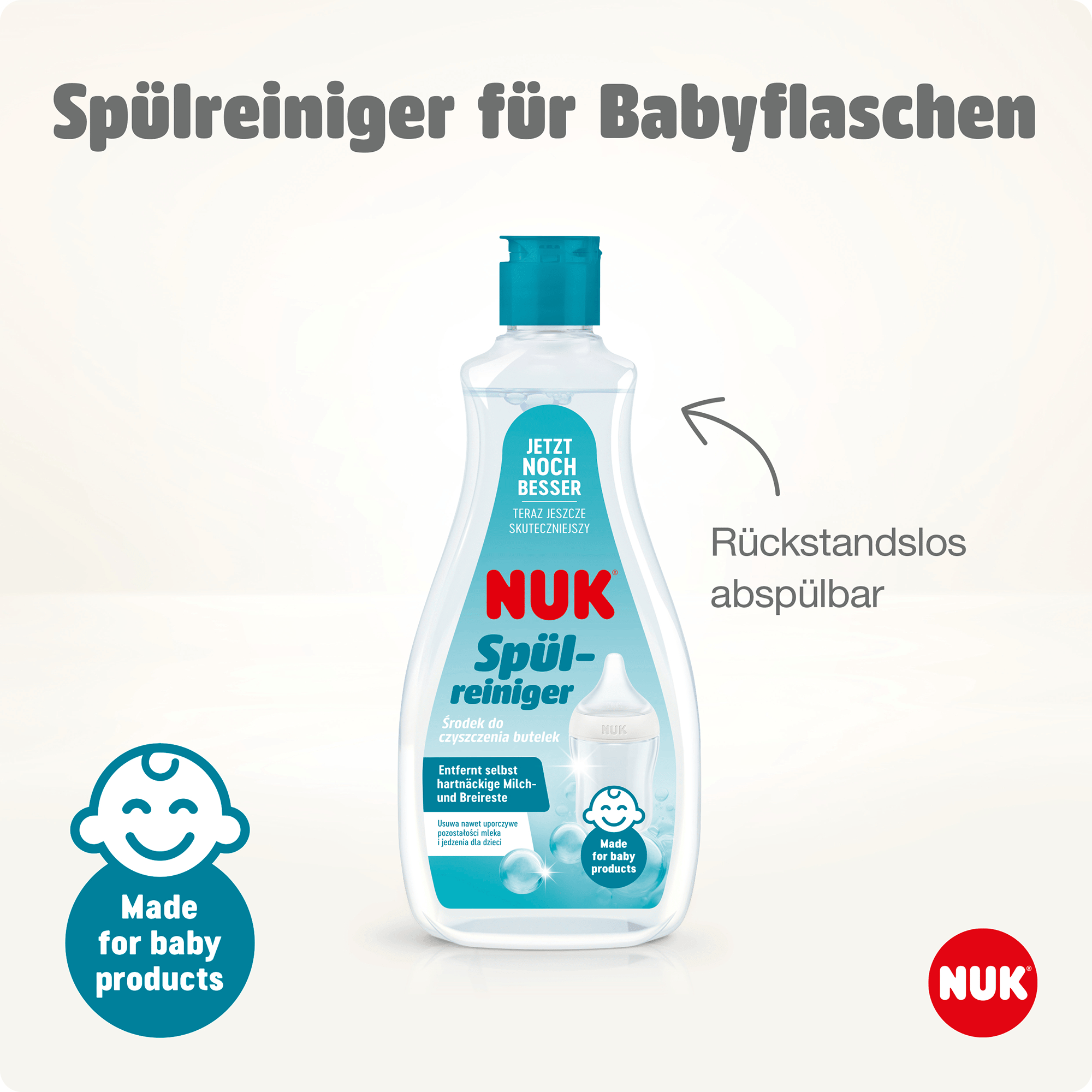 Spülreiniger 500ml für Babyflaschen NUK Weiß 2000587159700 2