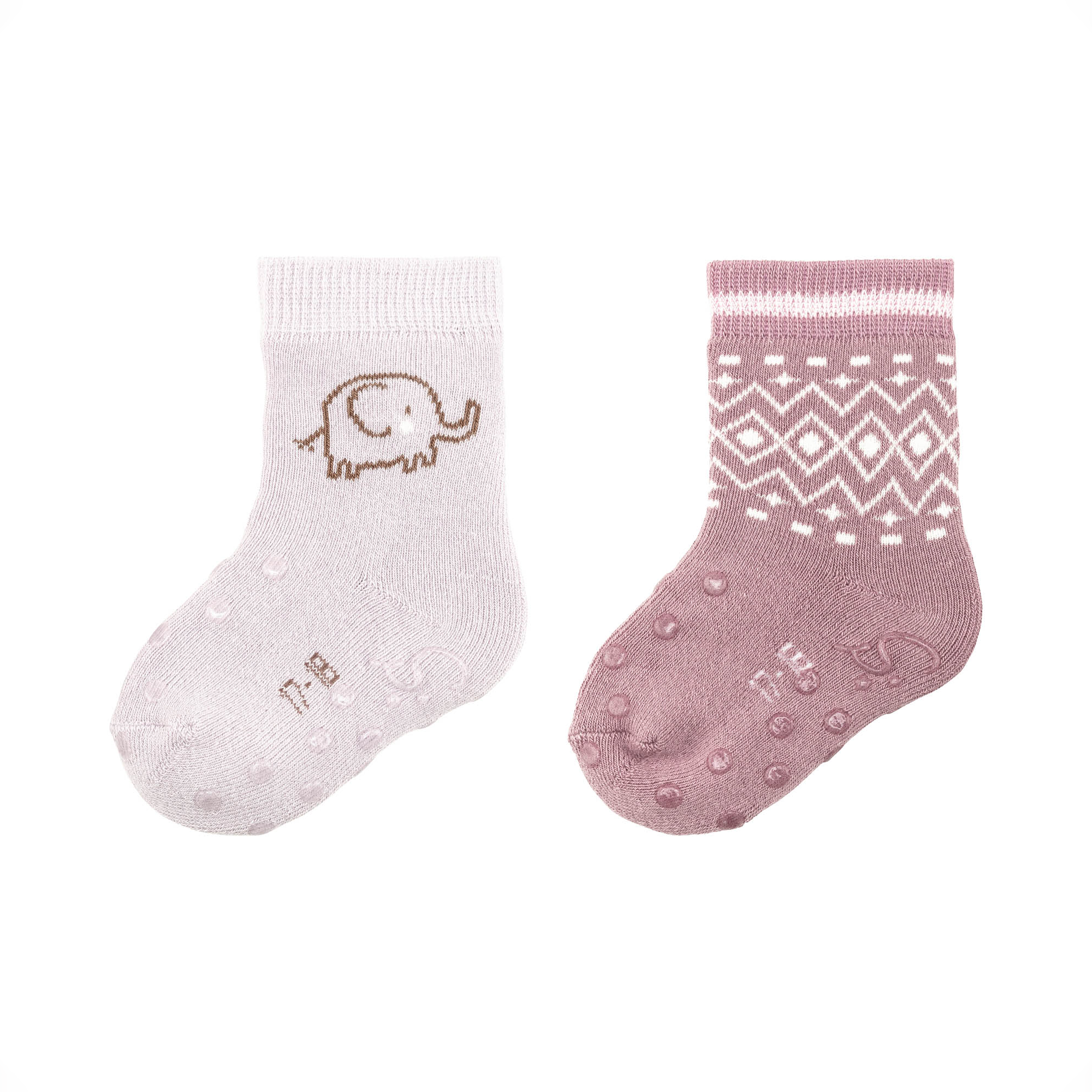 2er-Pack ABS Krabbelsocken Elefant Sterntaler Lila M2000587201607 1