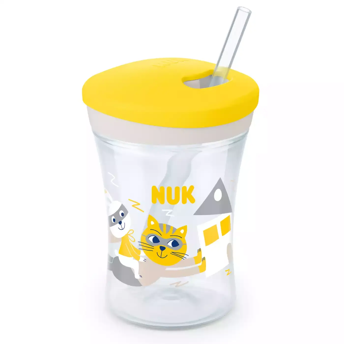 Evolution Action Cup Katze & Hase 230 ml NUK Gelb 2000581138107 3