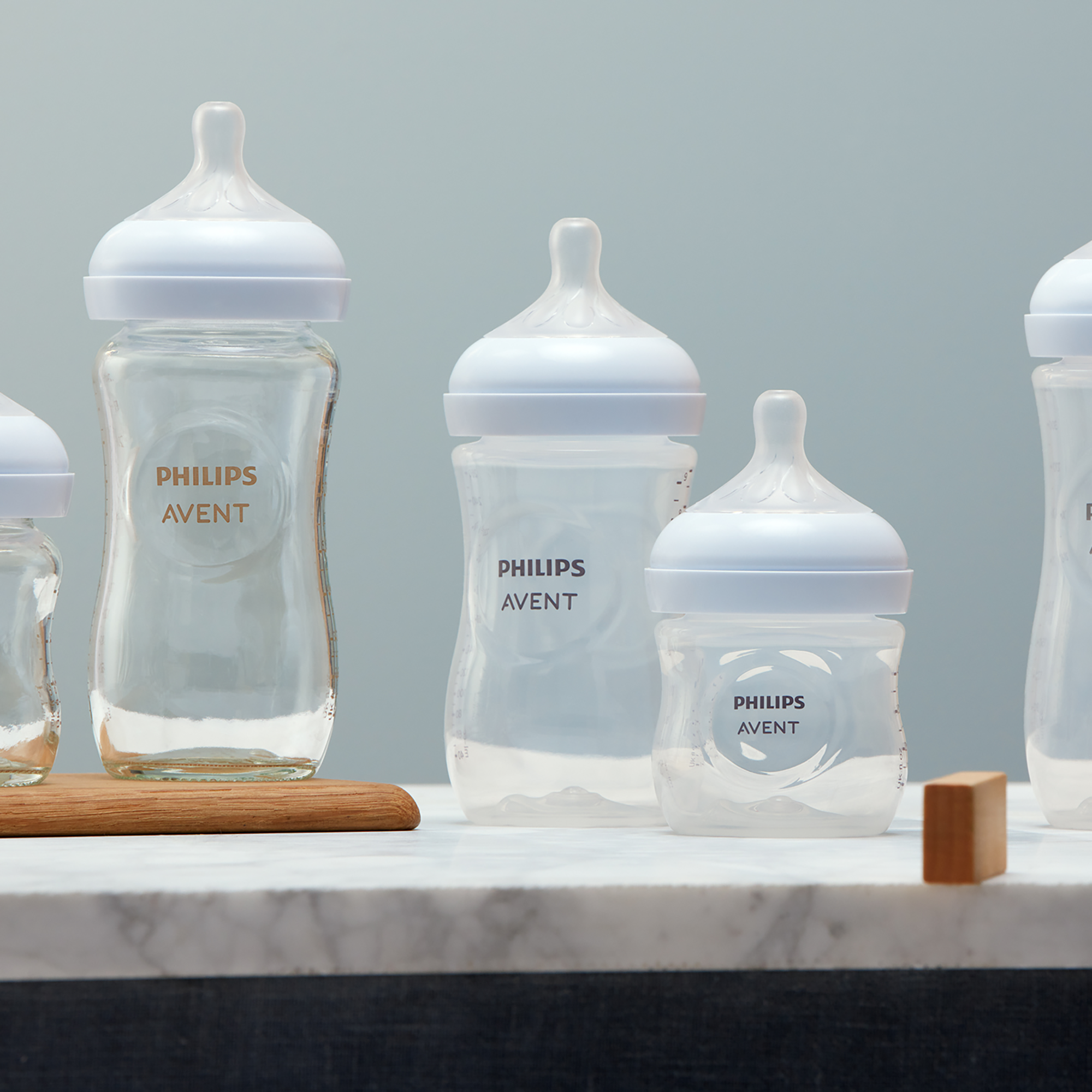 PHILIPS AVENT Flaschen-Starter-Set Winterschlussverkauf | Natural BabyOne | 2024 | SCD838/12 Response Transparent